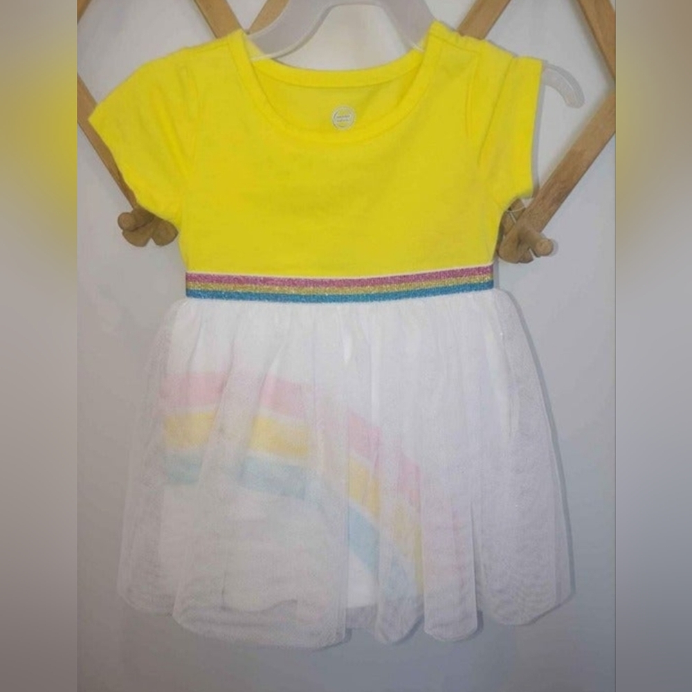 Yellow and White Rainbow Dress